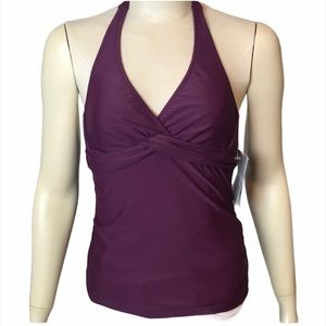 Athleta Tara Halter Tankini Top NWT Size 32 B/C